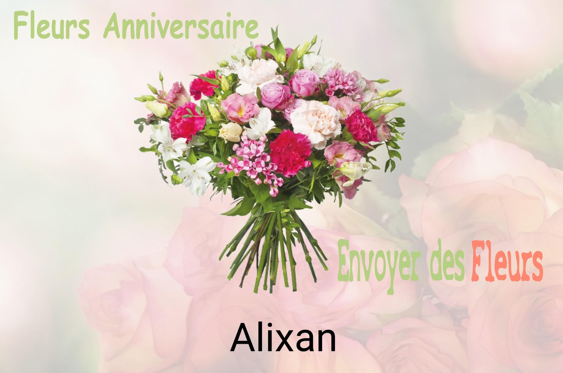 Bouquet de fleurs d’anniversaire livré à Alixan